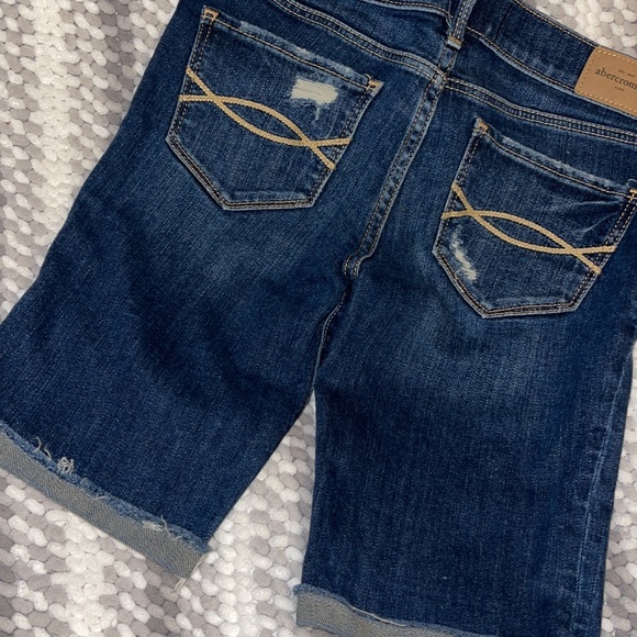 Abercrombie shorts girls size 14. Factory distressed and cuffed. GUC!!! - Picture 2 of 10